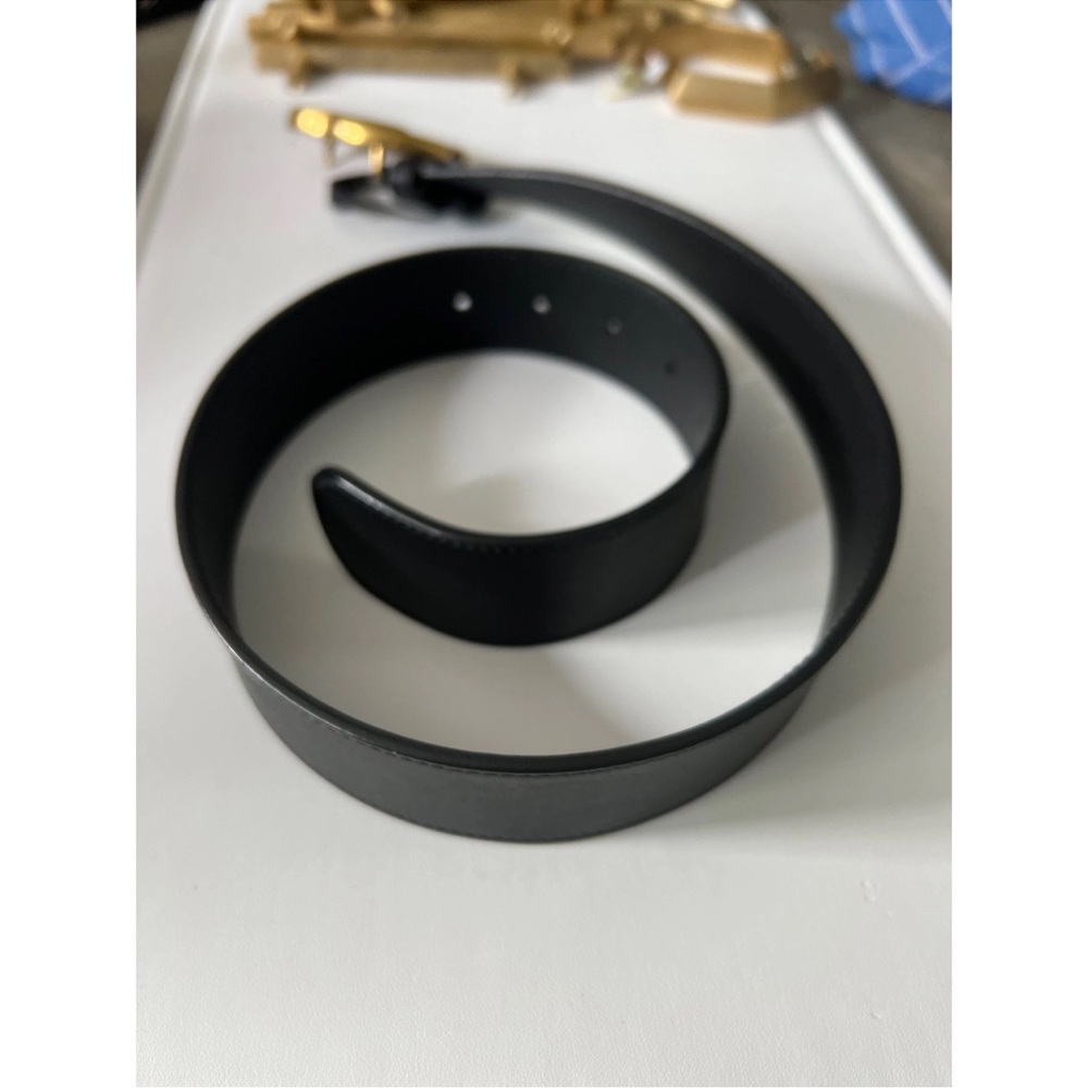 Gucci GG Marmont wide belt in black and gold hardware XS - Picture 4 of 4